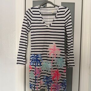 Lilly Pulitzer Navy and White Striped Dress